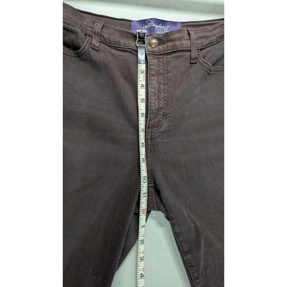 Not Your Daughter's Jeans Women's Jeans 10 Petite Brown Straight Stretch USA - Picture 6 of 9